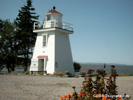 Postcard Lighthouse at Bay of Fundy