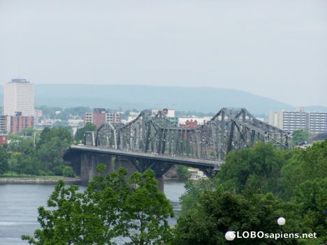 Postcard Bridge between Ottawa and Hull