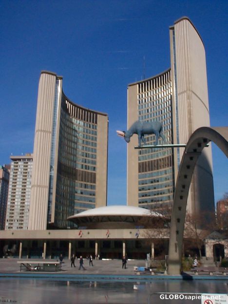 Postcard City Hall, Toronto, Canada