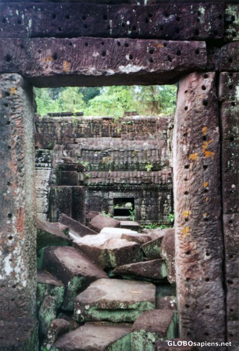 Postcard Leaning Doorway