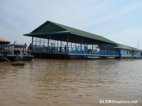 Postcard Tonle Sap Lake - View Of Boathouse School