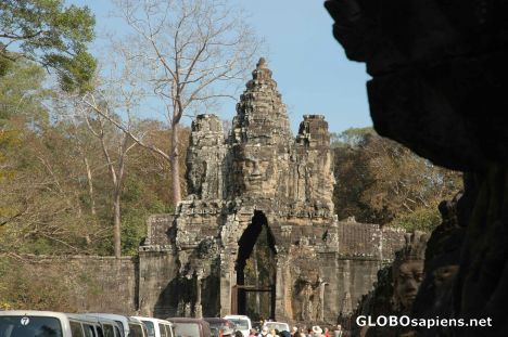 Postcard Angkor Thom Ruins - Main Gate Entrance