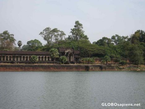 Postcard Angkor Wat - Moat and Outer Gate.