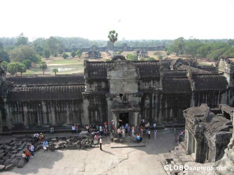 Postcard The Angkor Wat - View from the Upper Level