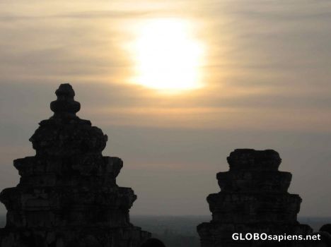 Postcard Phnom Bakheng Ruins - Sunset in Siem Reap