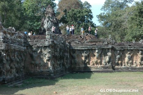Postcard Terrace of the Elephants Central Angkor Thom