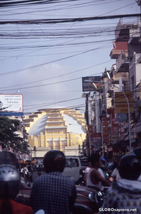 Postcard Central Market, Phnom Penh, Cambodia