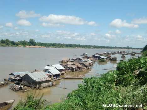 Postcard Panorama of the floating village