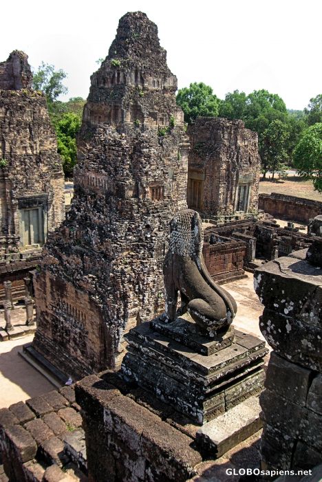 Postcard Angkor's Pre Rup Temple