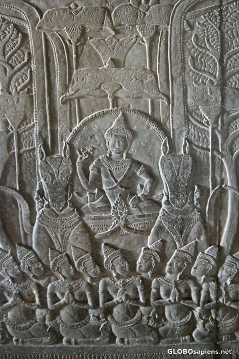 Postcard Wall Carving, Angkor Wat