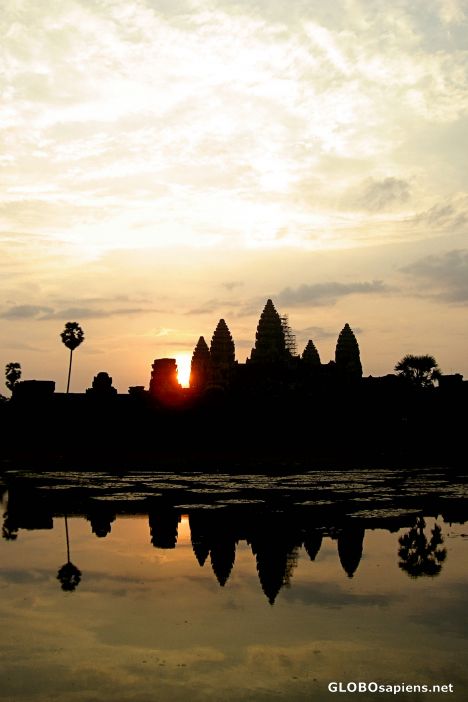 Postcard Sunrise Over Angkor Wat