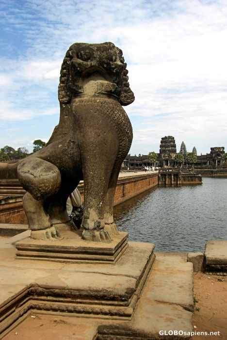 Postcard The Causeway Leading to Angkor Wat