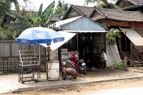 Postcard Gas Station, South Siem Reap