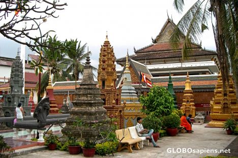 Postcard Wat Preah Prom Rath Temple, Siem Reap