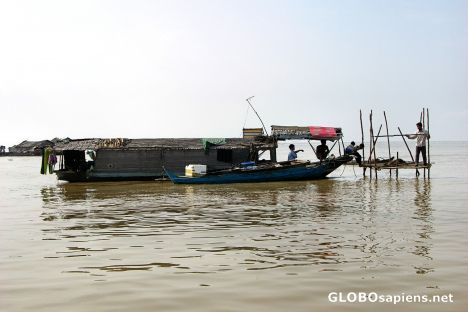 Postcard Floating Village, Tonle Sap Lake