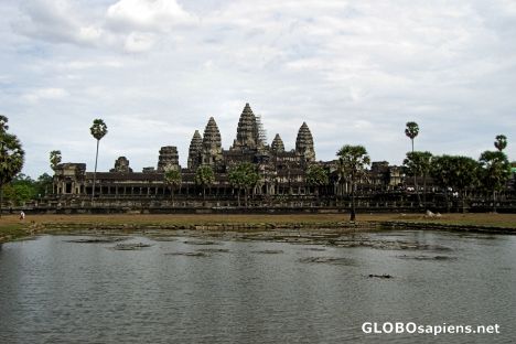 Postcard Angkor Wat Viewed Across the Reflecting Pool