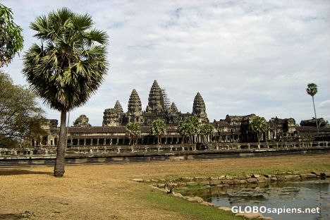 Postcard The Corner of the Angkor Wat Reflecting Pool
