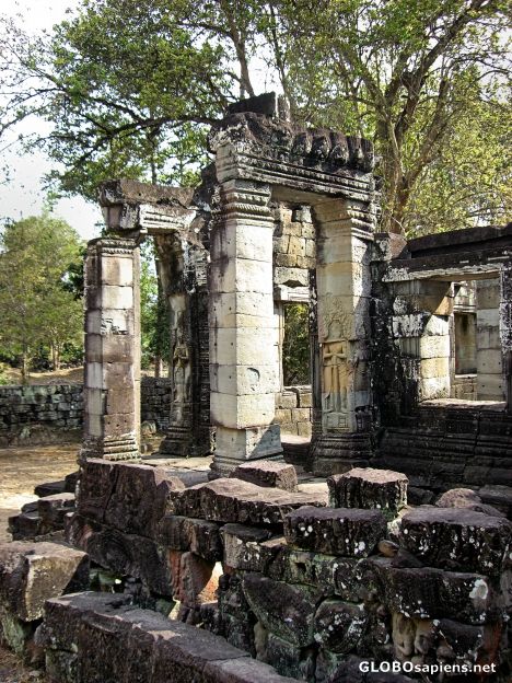 Postcard Columns at Banteay Kdei Temple