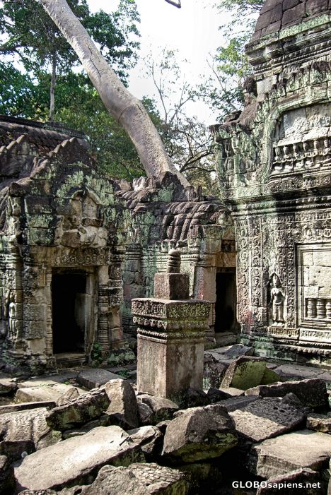 Postcard Preah Khan Temple, Angkor Thom