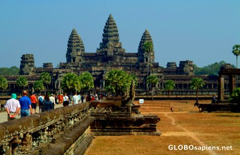 Postcard Angkor Wat Main Walkway