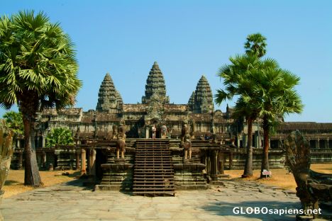 Postcard Angkor Wat Main Entrance