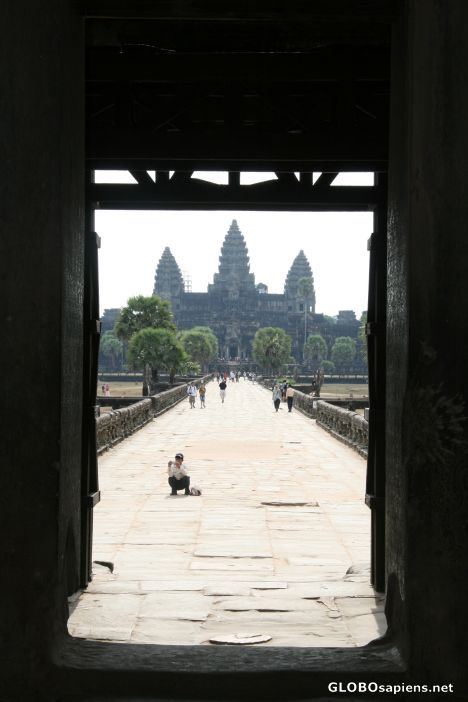 Postcard as u approach further inside Angkor wat