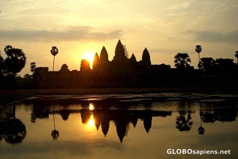 Postcard The Sun Rises Over Angkor Wat