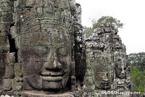 Postcard Face Towers, Bayon Temple
