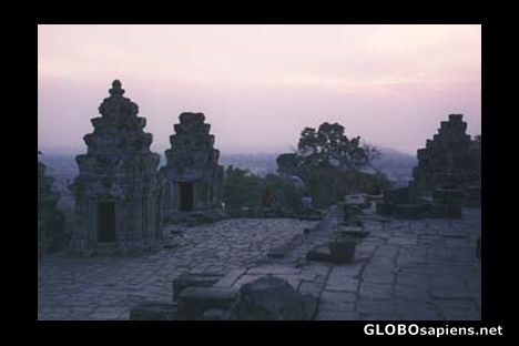 Postcard Sunset at Angkor.