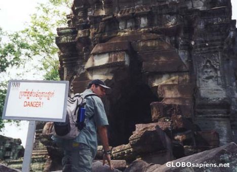 Postcard Me at Angkor.