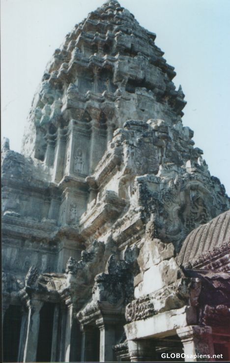 Postcard Angkor Wat detail