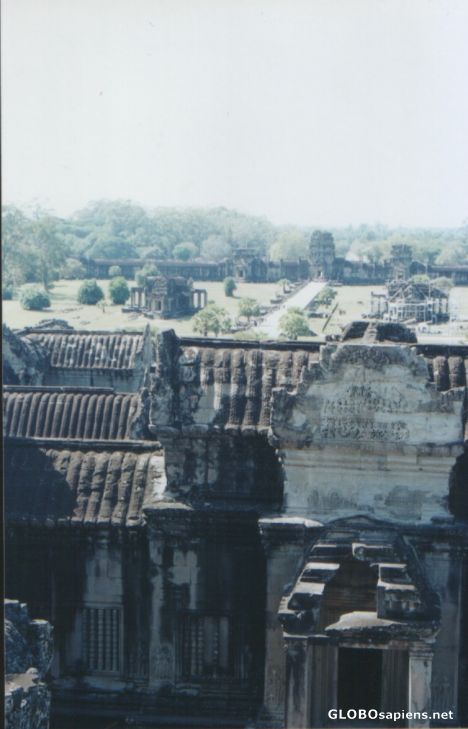 Postcard Angkor from above