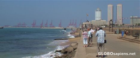 Postcard Coastal promenade