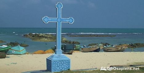 Postcard Cross on the beach