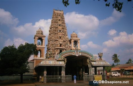 Postcard Hindu Temple in Jaffna