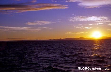 Postcard Sunset on Lake Tanganyika