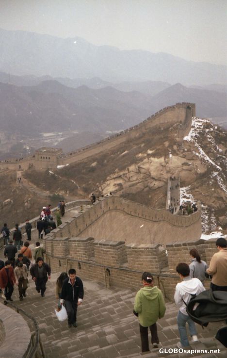 Postcard The Great Wall of China, Balding Pass