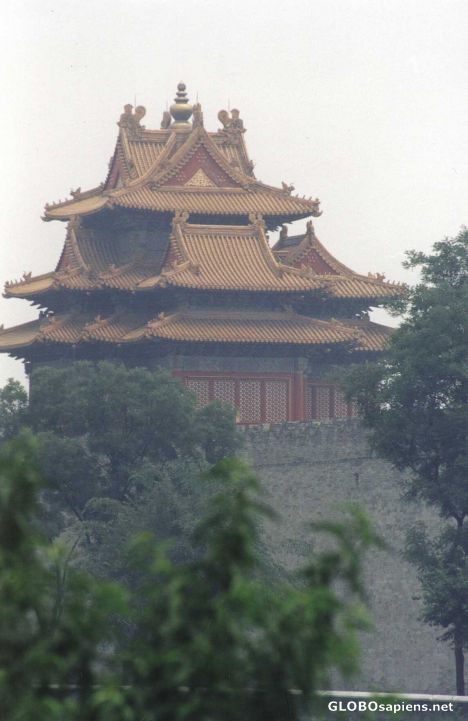 Postcard Corner Tower of the forbidden city