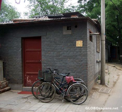 Postcard Door to a home in the Hutong