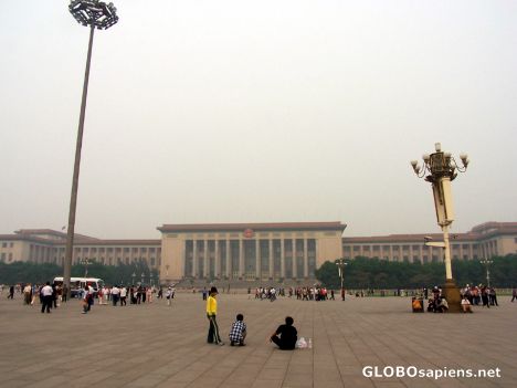 Postcard Great Hall of the people, Tian'an Men Square