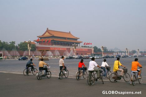 Postcard Tiananmen and Chang'an Ave