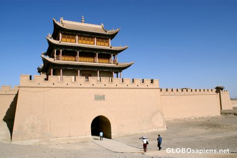 Postcard Jiayuguan - the west end of the Great Wall (1)
