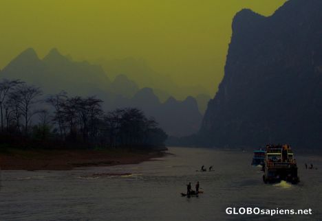 Postcard Guilin Li River