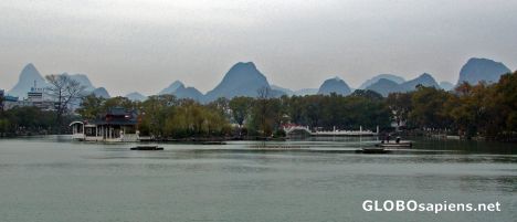 Postcard Cruising the Lijang River 3