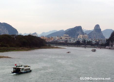 Postcard Guilin Li River Bridge