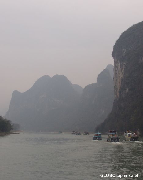 Postcard Mystical Lijang River Guilin