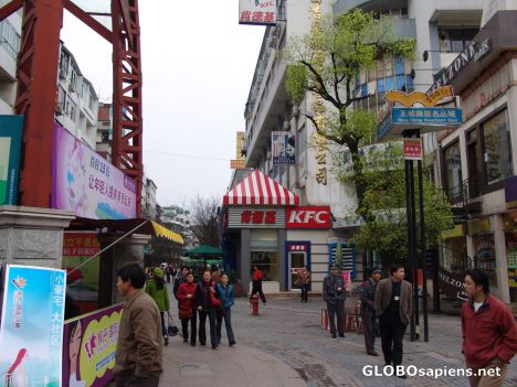 Postcard Guilin Pedestrian Shopping