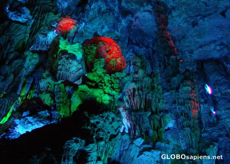 Postcard Reed Flute Cave Guilin 1