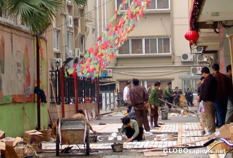 Postcard Pedestrianising Guilin