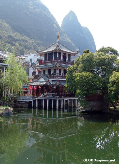Postcard Yangshuo Town